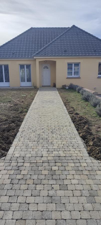 Allée piétonne en Pavé béton 11x11